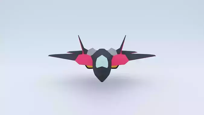 AirCraft Stylized Lowpoly Free low-poly 3D model