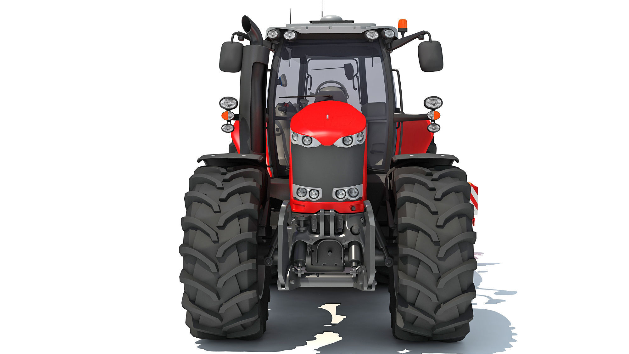 Tractor with Disc Harrow 3D model_9