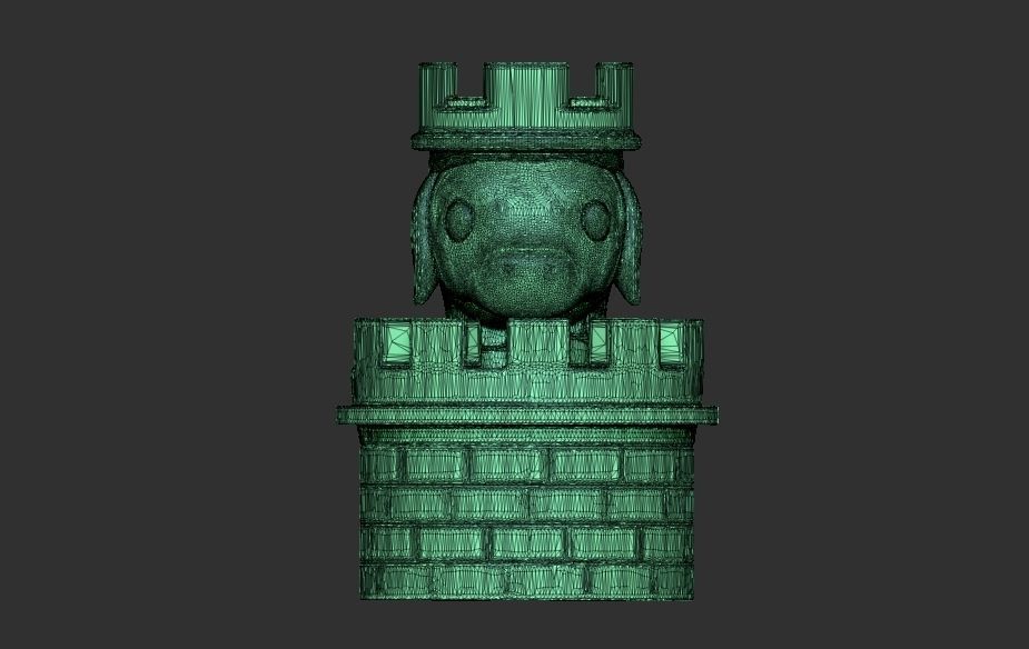 cutebold tower miniature piece for chess 3D print model_5