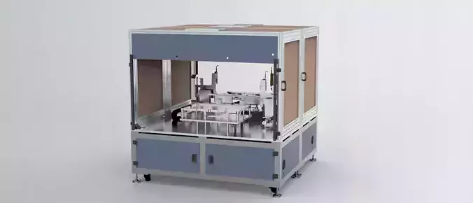 CCD detection assembly machine 3D model