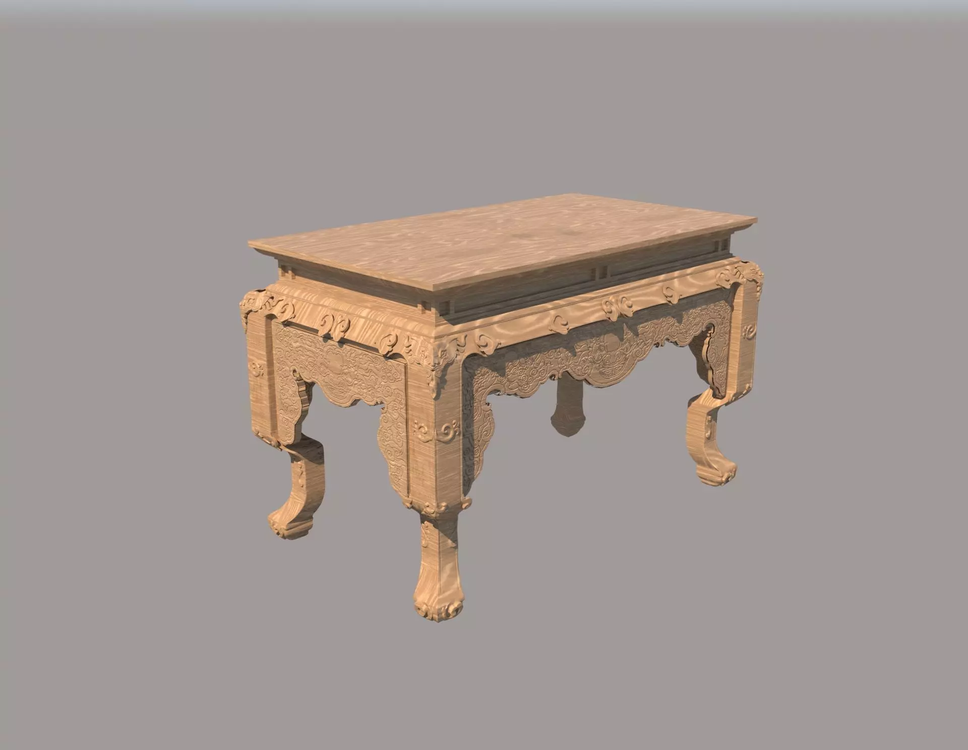 Vietnam Traditional Wooden Altar Low-poly 3D model