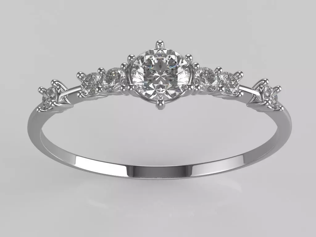 Engagement Ring 001 3D print model_0