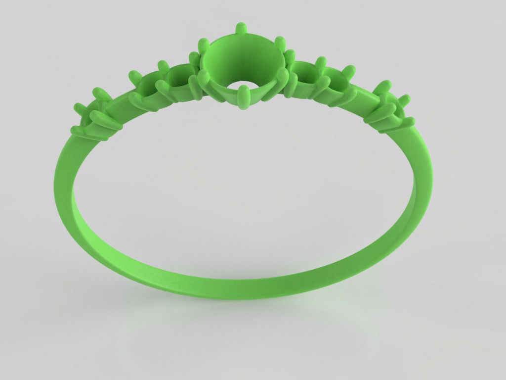 Engagement Ring 001 3D print model_4
