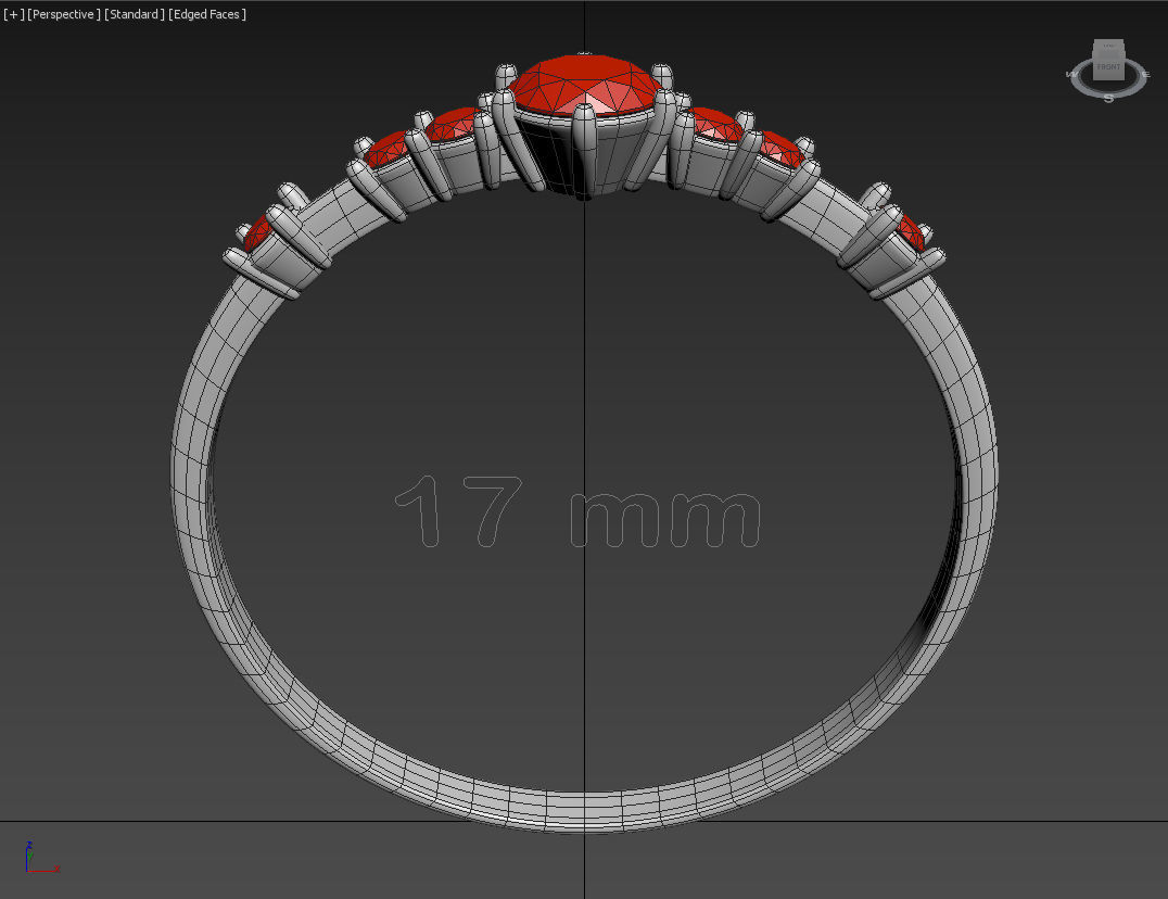 Engagement Ring 001 3D print model_6