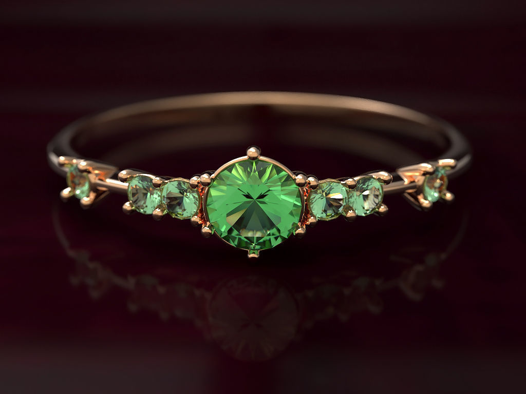 Engagement Ring 001 3D print model_3