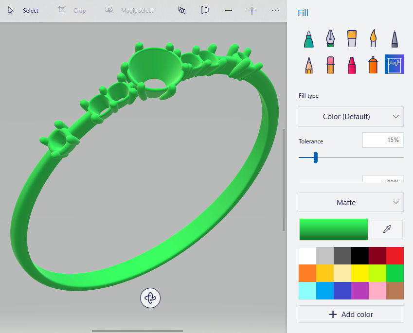 Engagement Ring 001 3D print model_5