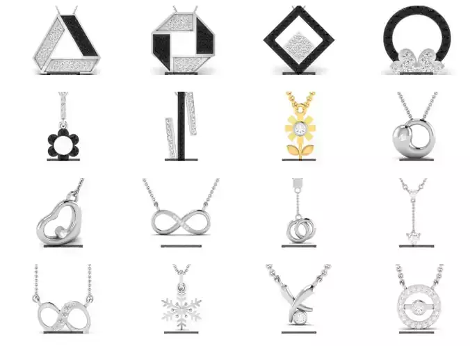 46 Italiano Pendant 3dm render details 3D Model Collection