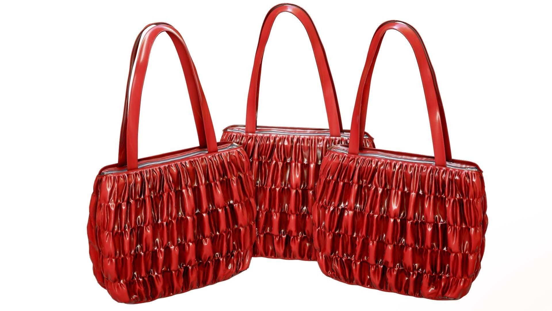 Elegant Woman Handbag Low-poly 3D model_2