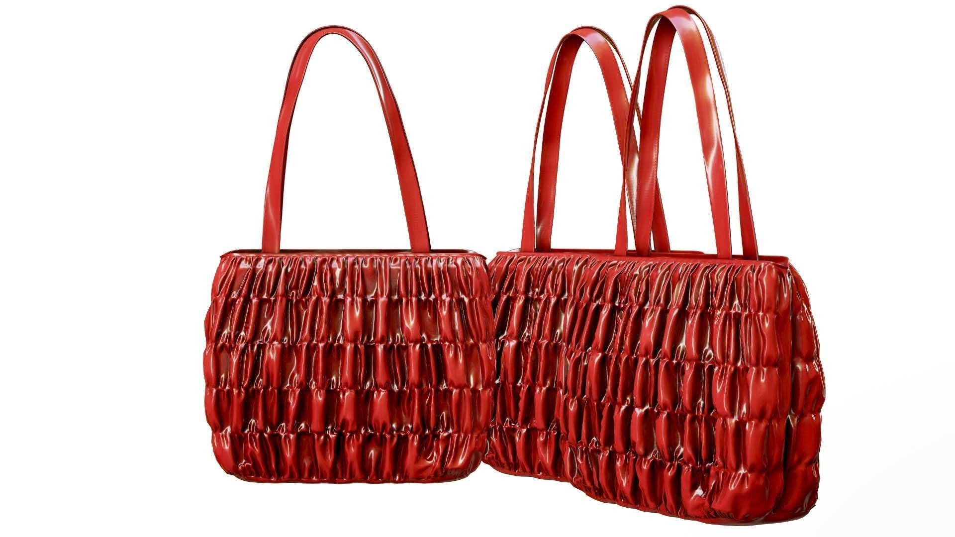 Elegant Woman Handbag Low-poly 3D model_9