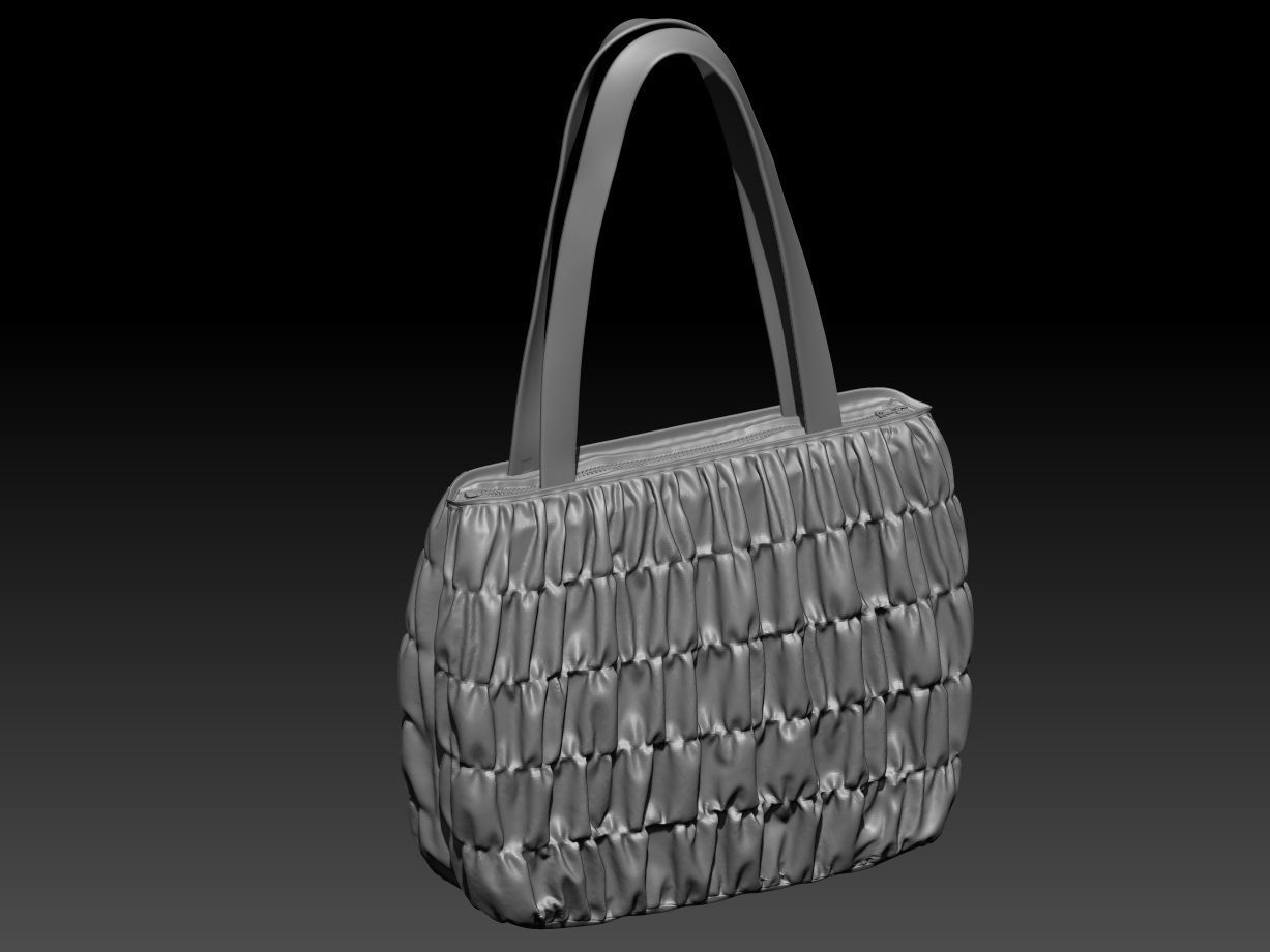 Elegant Woman Handbag Low-poly 3D model_13