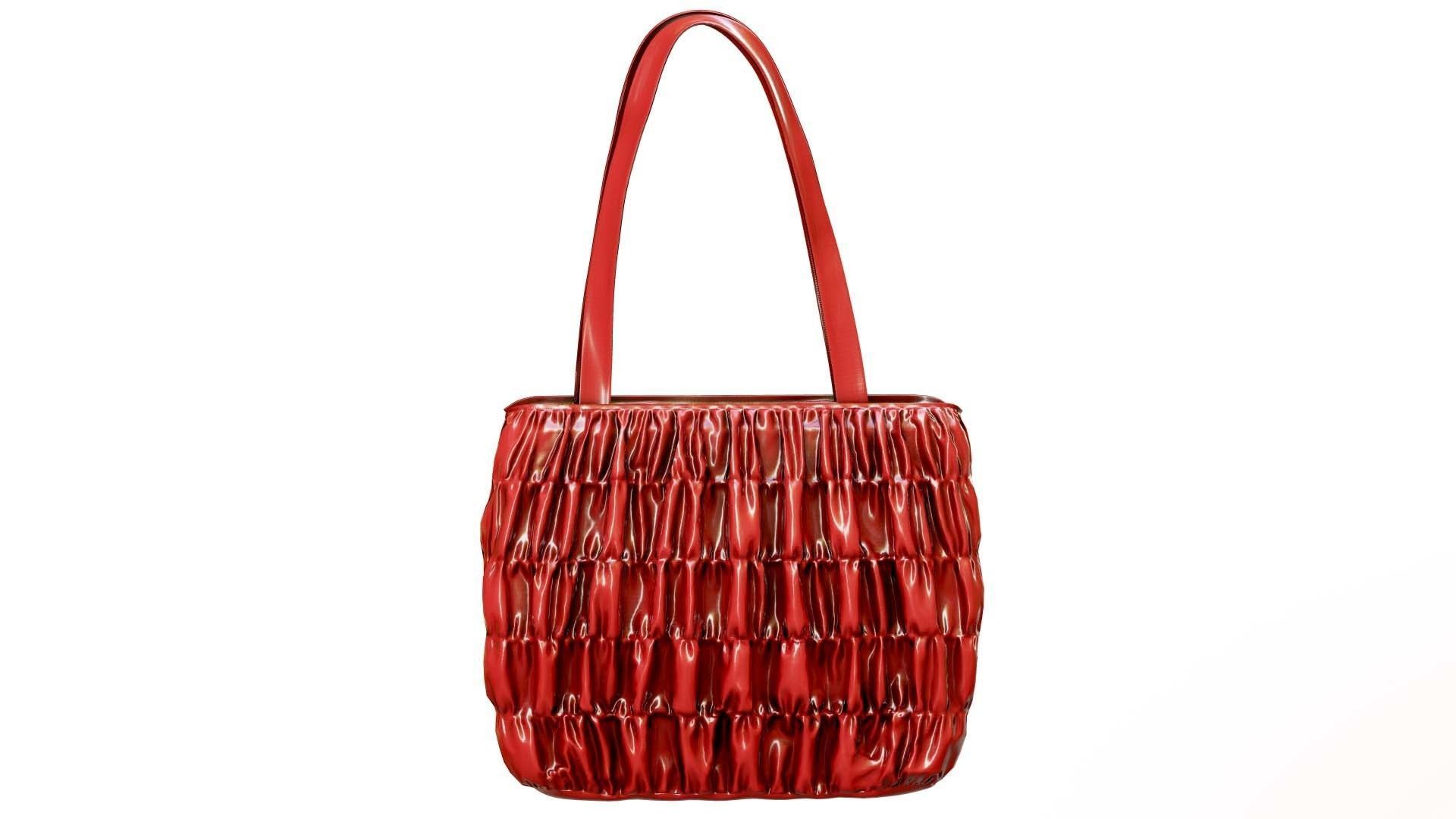 Elegant Woman Handbag Low-poly 3D model_3