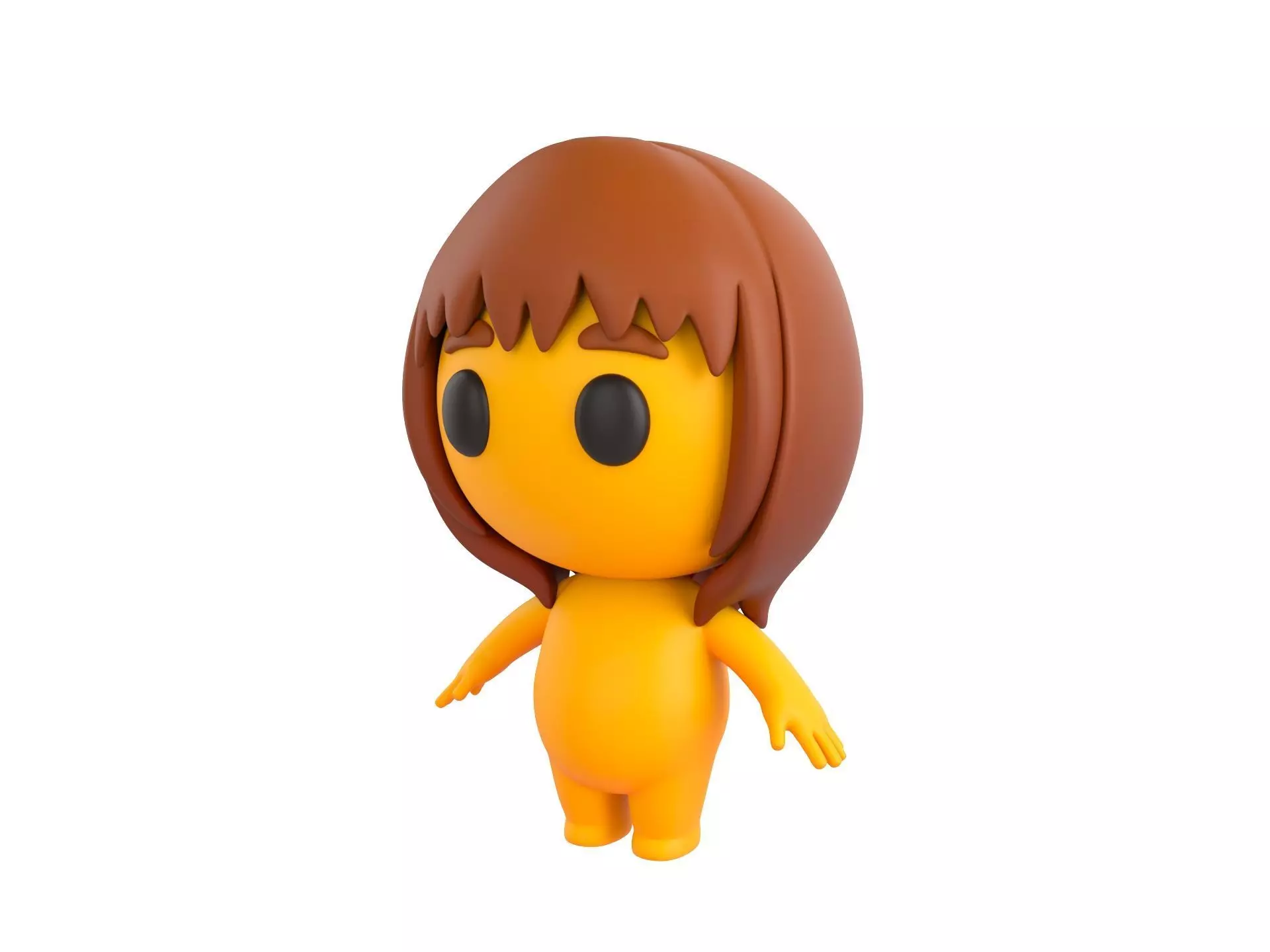 Character080 Little Girl 3D model