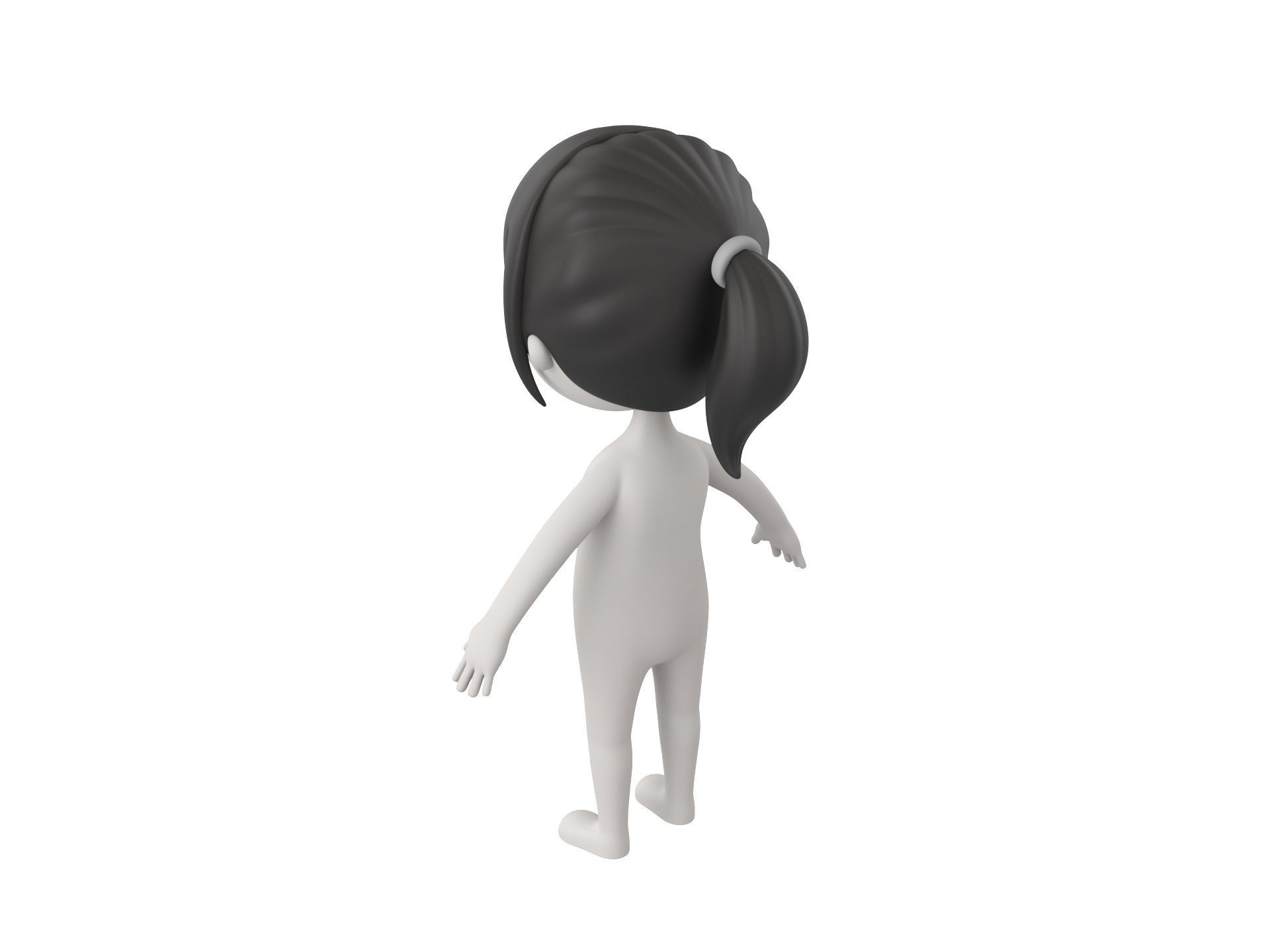 Character081 Girl 3D model_6