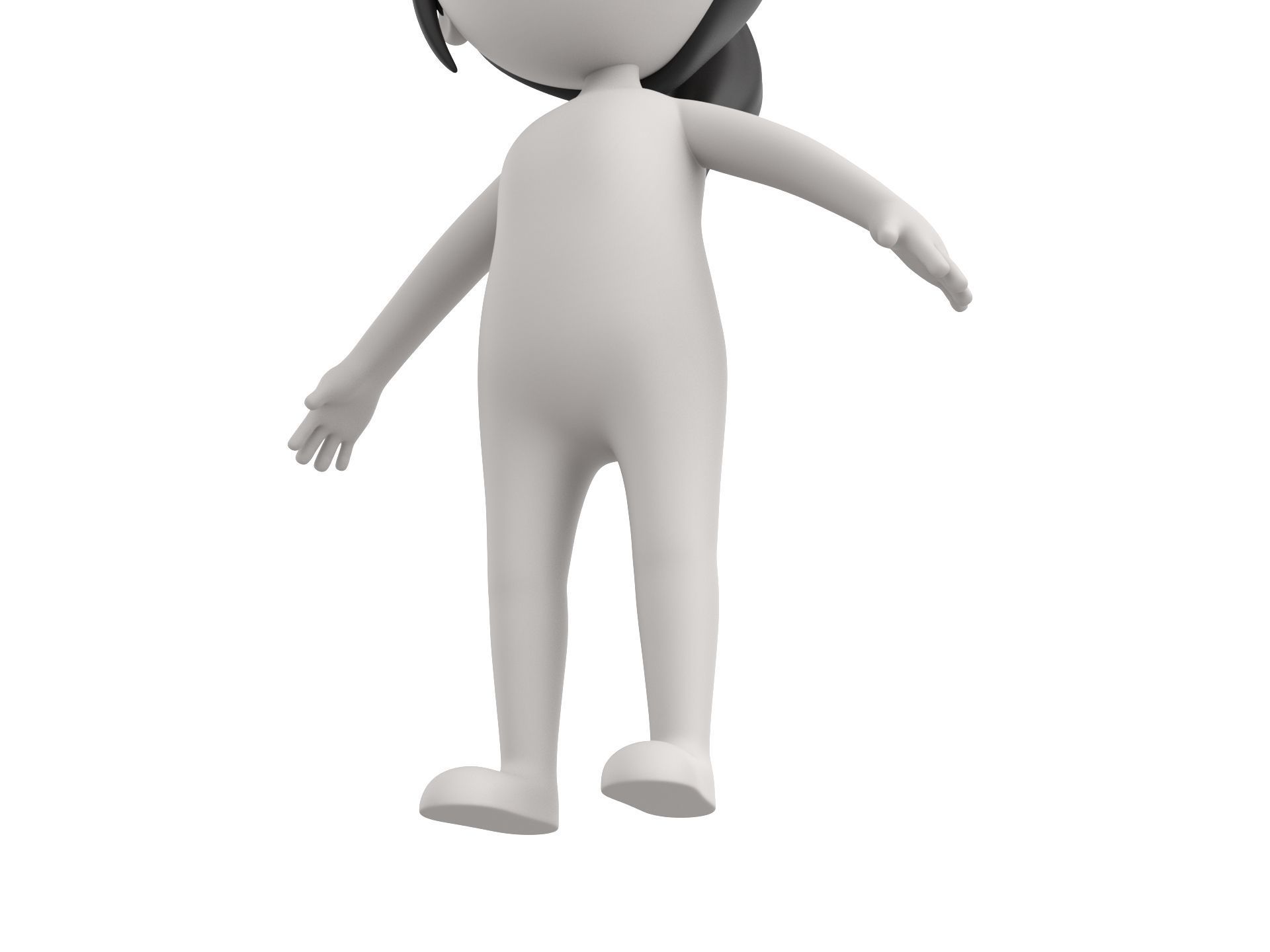 Character081 Girl 3D model_9