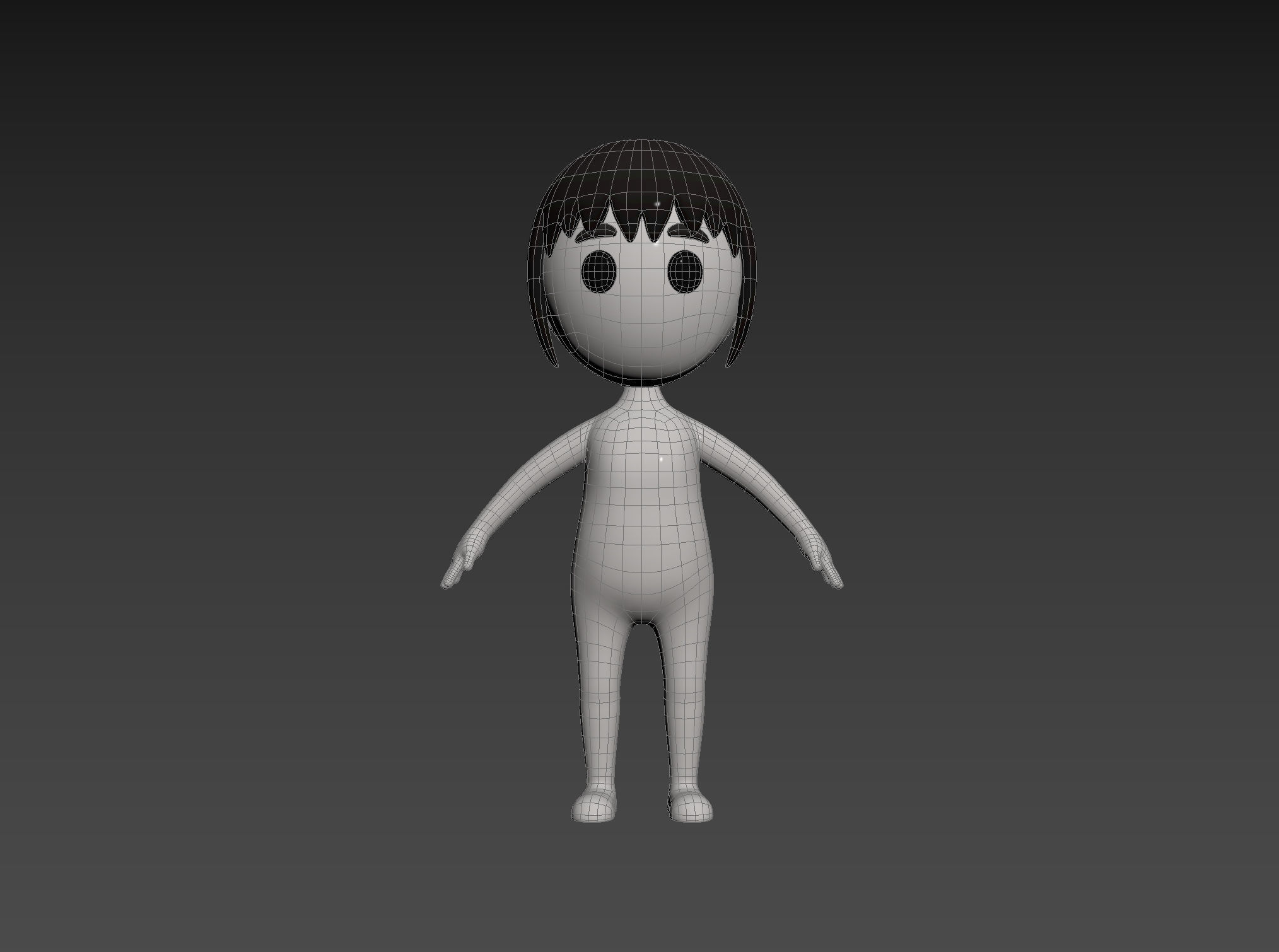 Character081 Girl 3D model_14