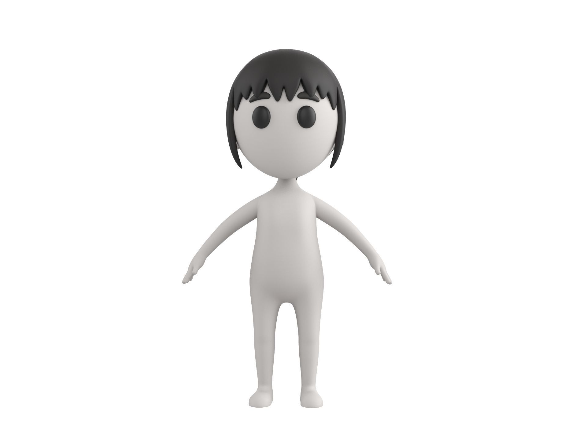 Character081 Girl 3D model_1