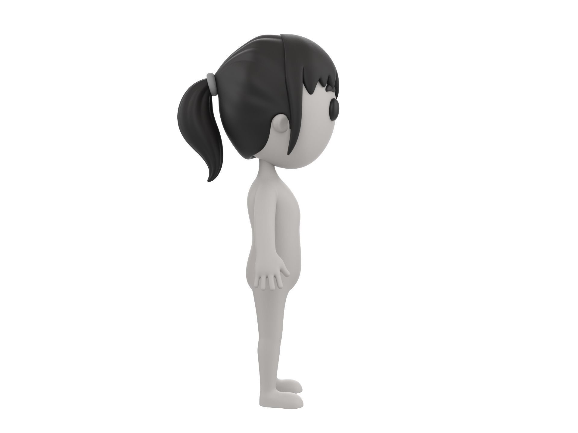 Character081 Girl 3D model_3
