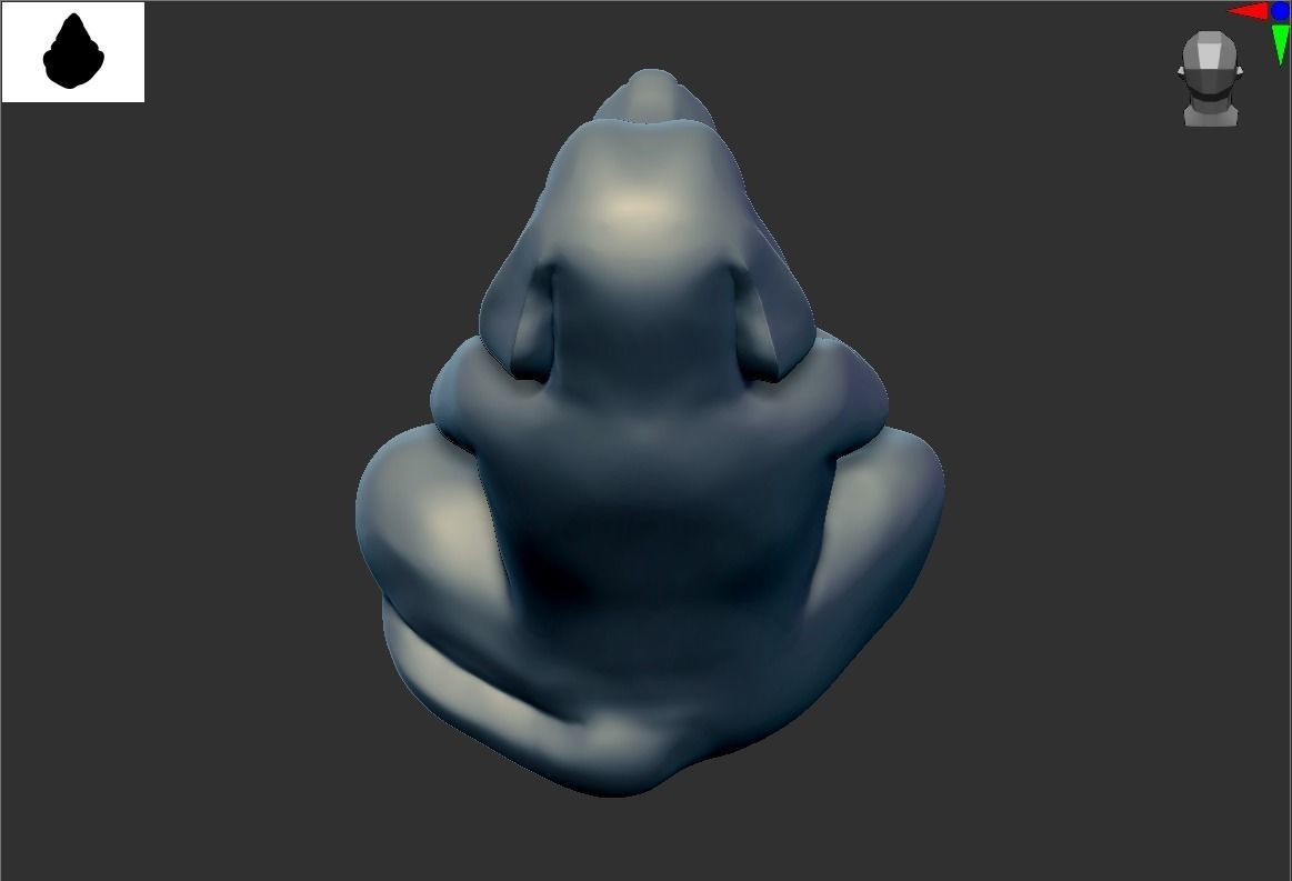 Yoga dog 2 3D print model_11