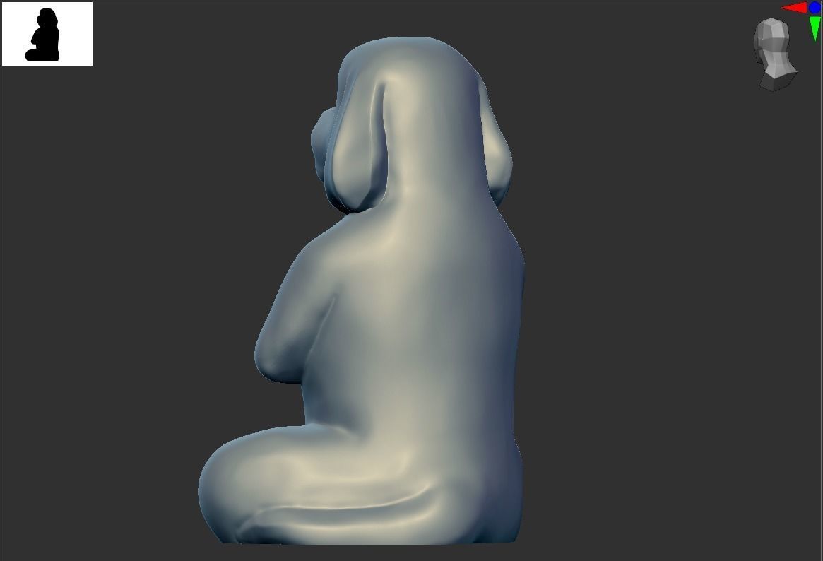 Yoga dog 2 3D print model_4