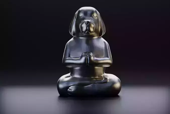 Yoga dog 2 3D print model