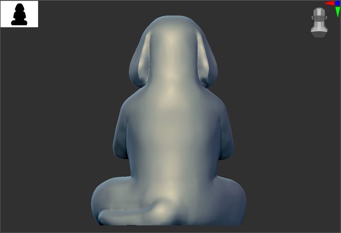 Yoga dog 2 3D print model_5
