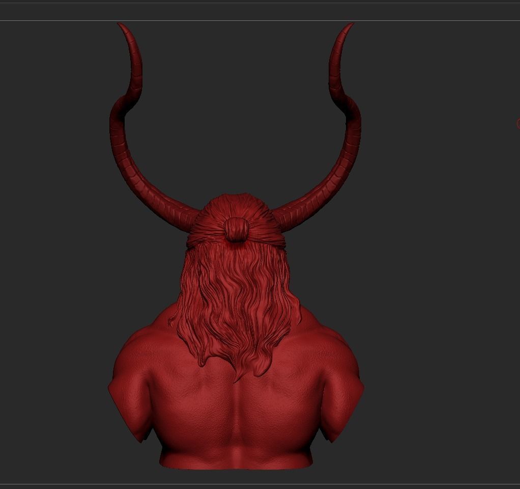 Hellboy Bust David Harbour 3D print model_13