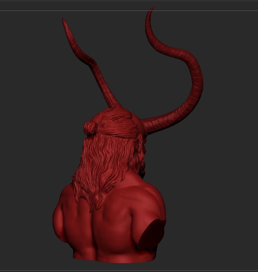 Hellboy Bust David Harbour 3D print model_14
