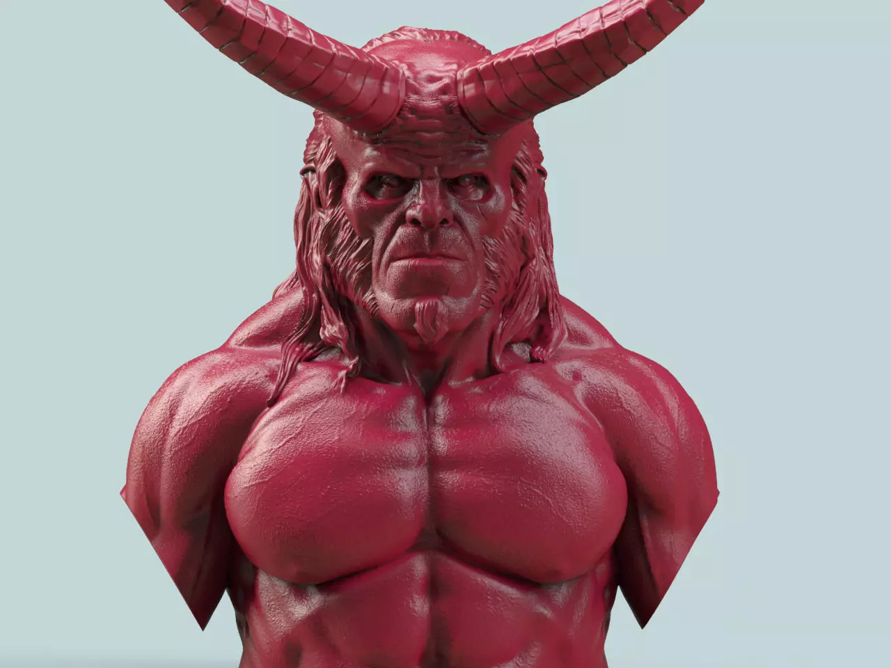 Hellboy Bust David Harbour 3D print model_0