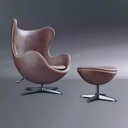 Egg Chair and Ottoman