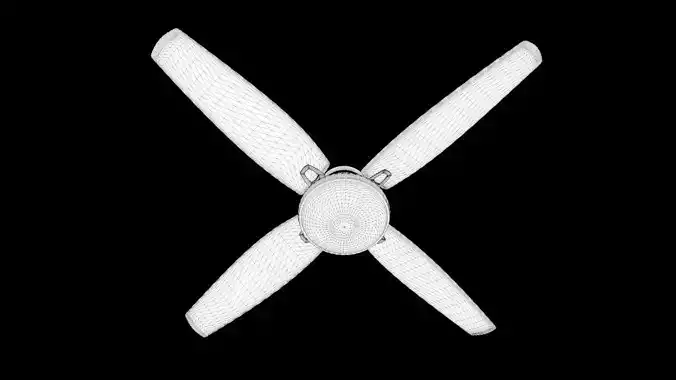 Ceiling Fan With Light Free 3D model