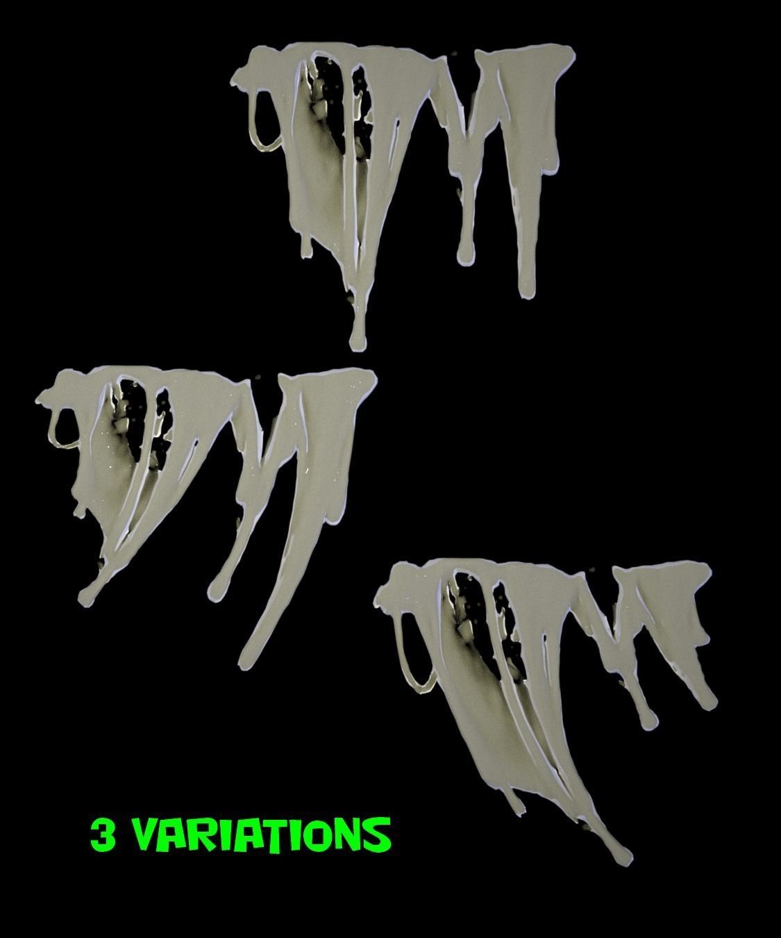 3D Slime Set 6 3D model_1