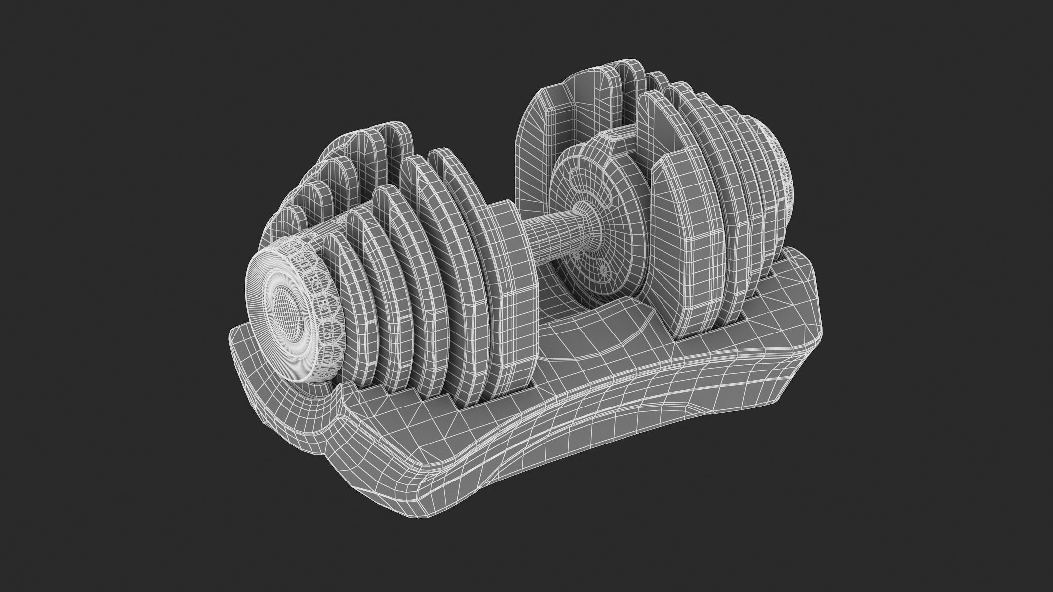 11 Bowflex Machines Collection Low-poly 3D model_16