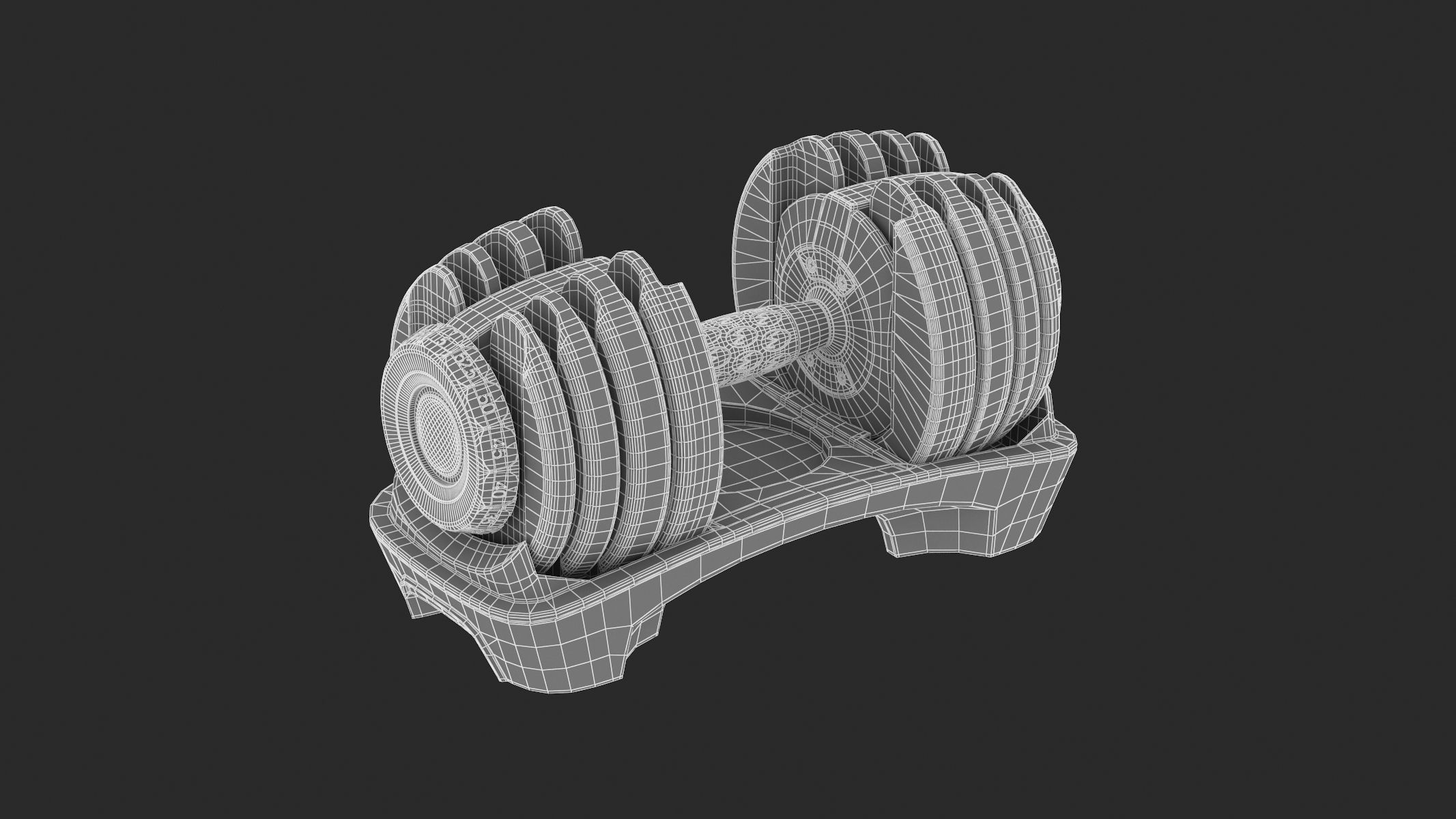 11 Bowflex Machines Collection Low-poly 3D model_18