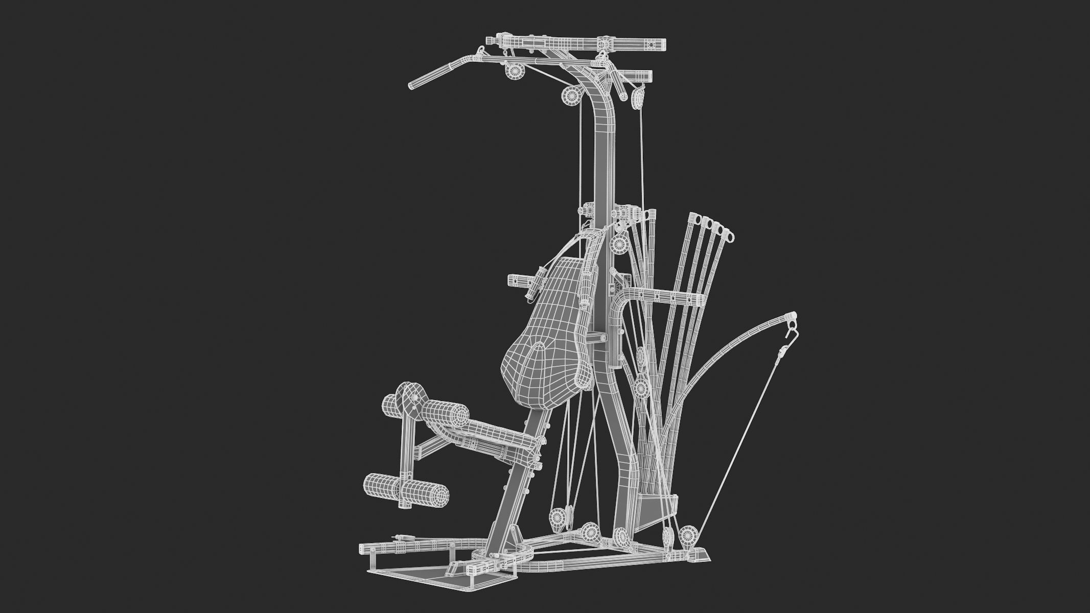 11 Bowflex Machines Collection Low-poly 3D model_22