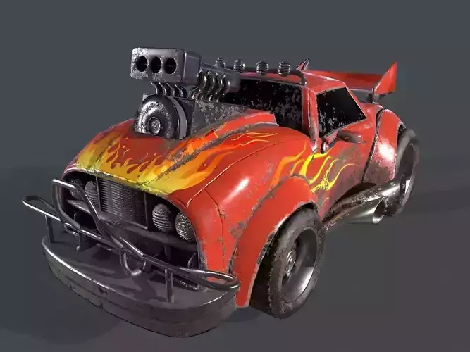 Stylized Car  Low-poly 3D model