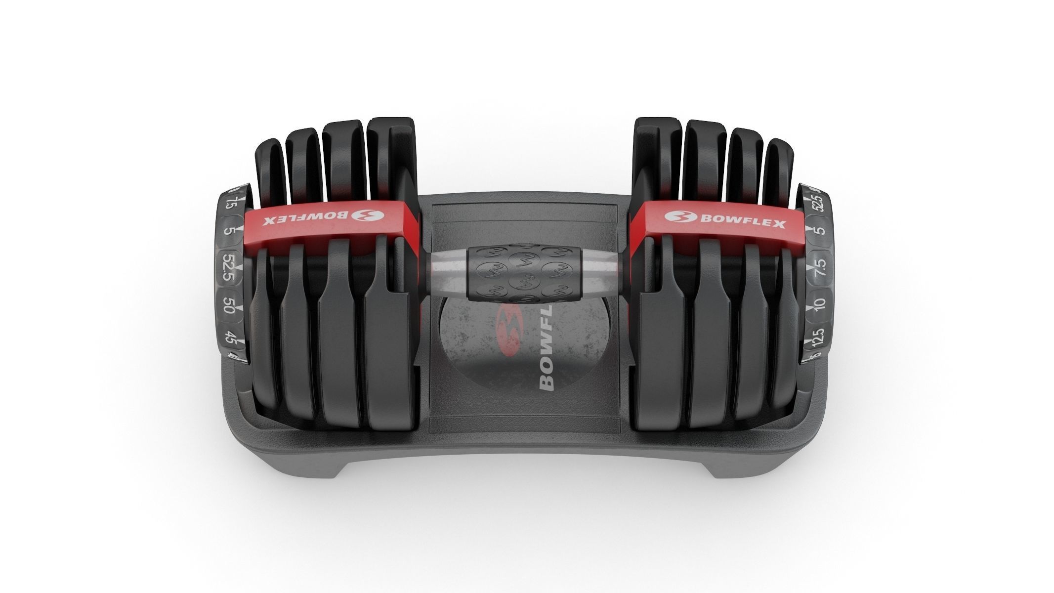 Bowflex SelectTech 552 Adjustable Dumbbells 3D model_1