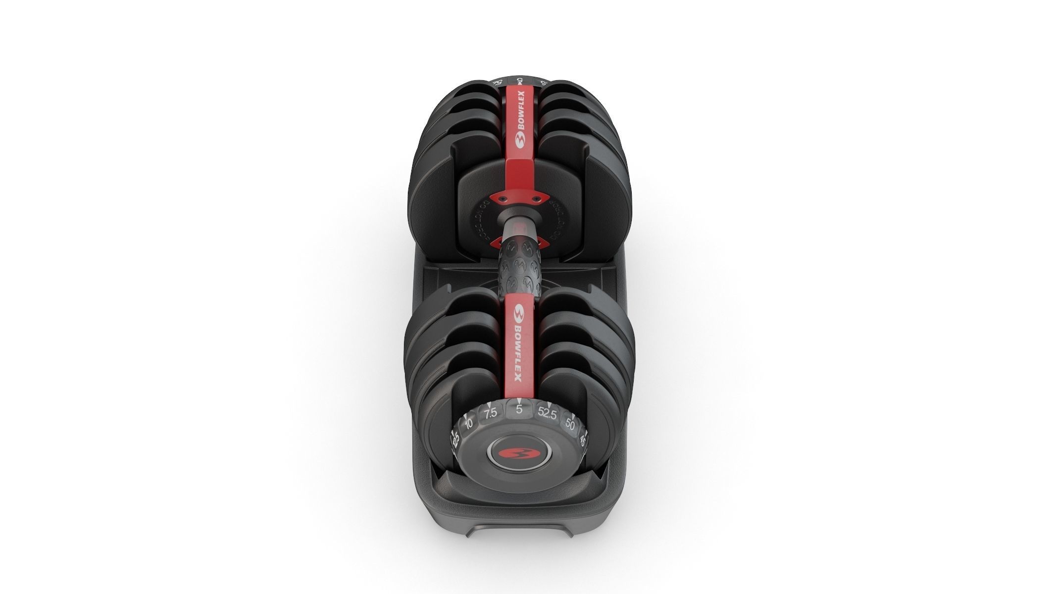 Bowflex SelectTech 552 Adjustable Dumbbells 3D model_2