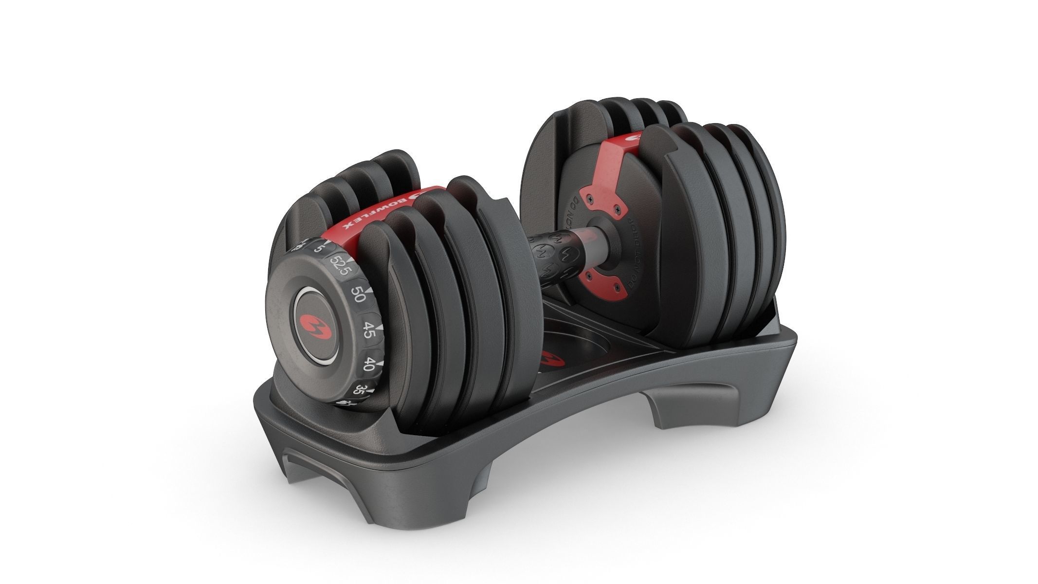 Bowflex SelectTech 552 Adjustable Dumbbells 3D model_4