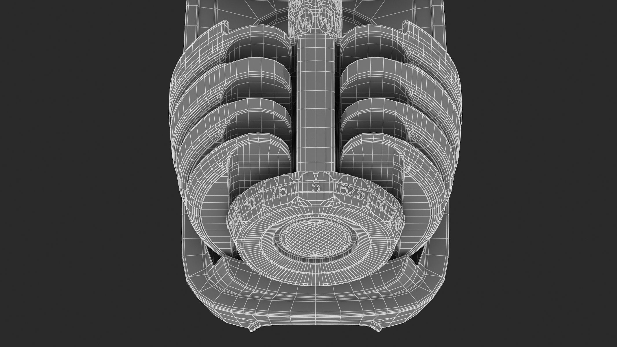 Bowflex SelectTech 552 Adjustable Dumbbells 3D model_18