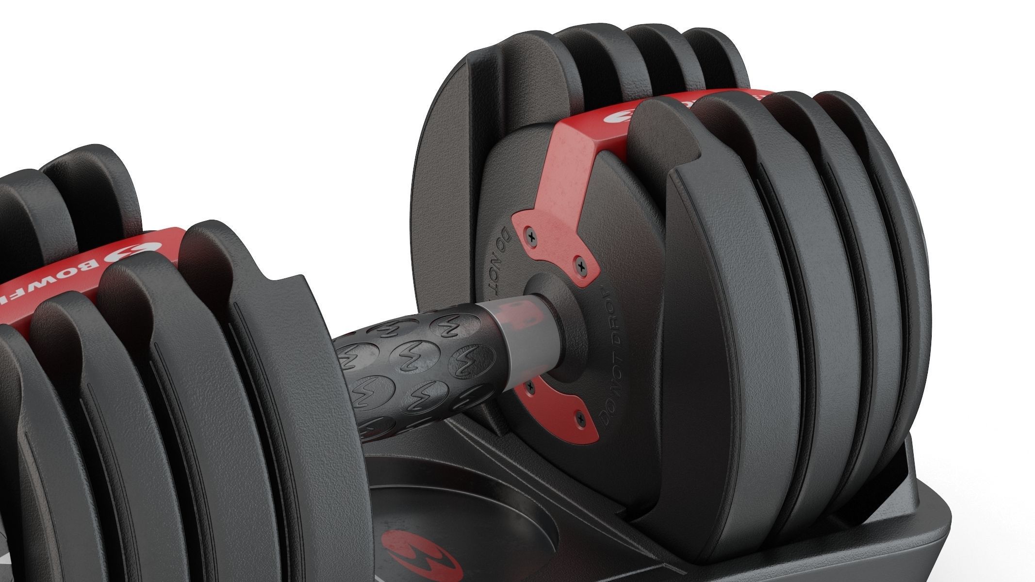 Bowflex SelectTech 552 Adjustable Dumbbells 3D model_5