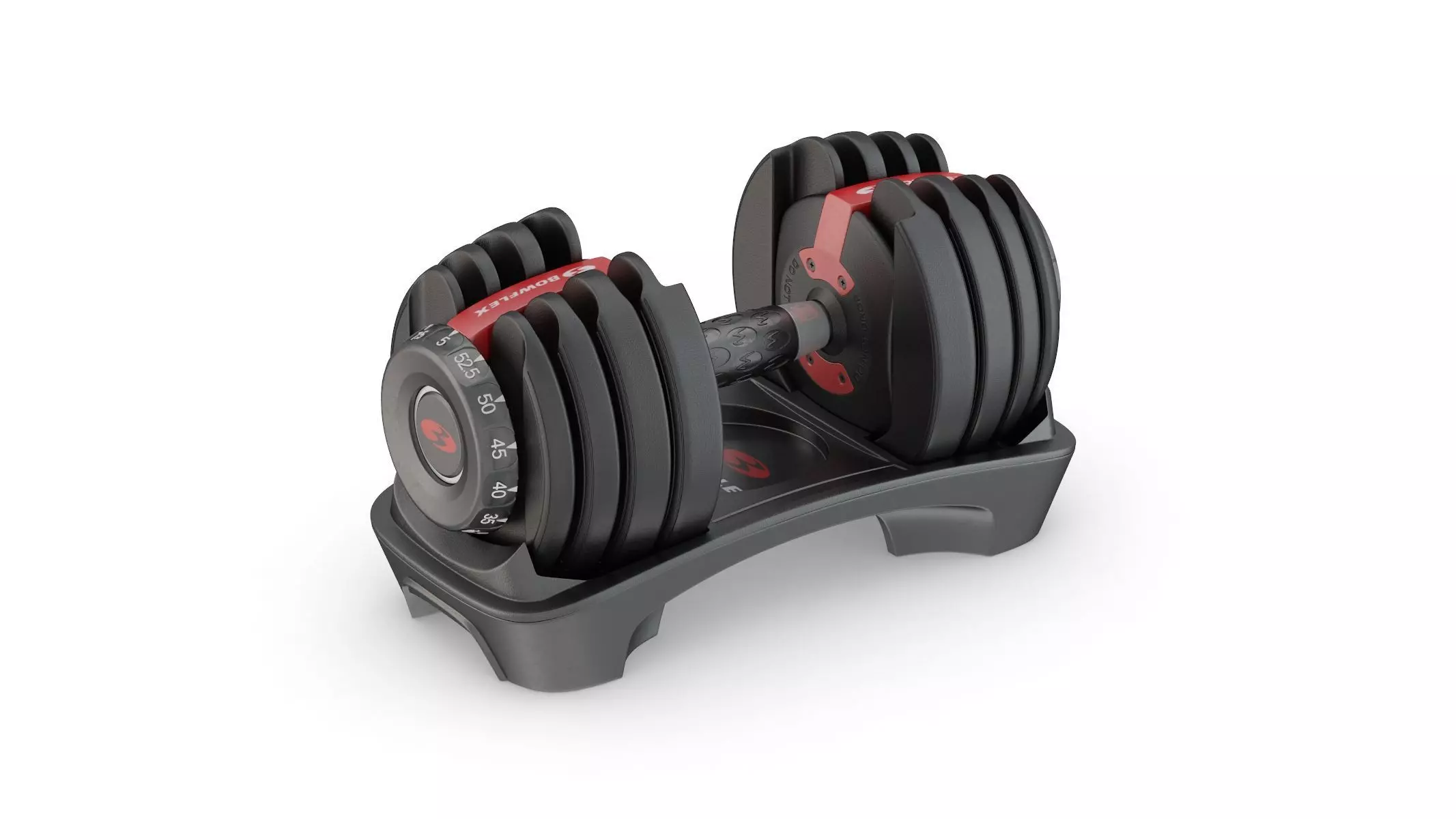 Bowflex SelectTech 552 Adjustable Dumbbells 3D model_0