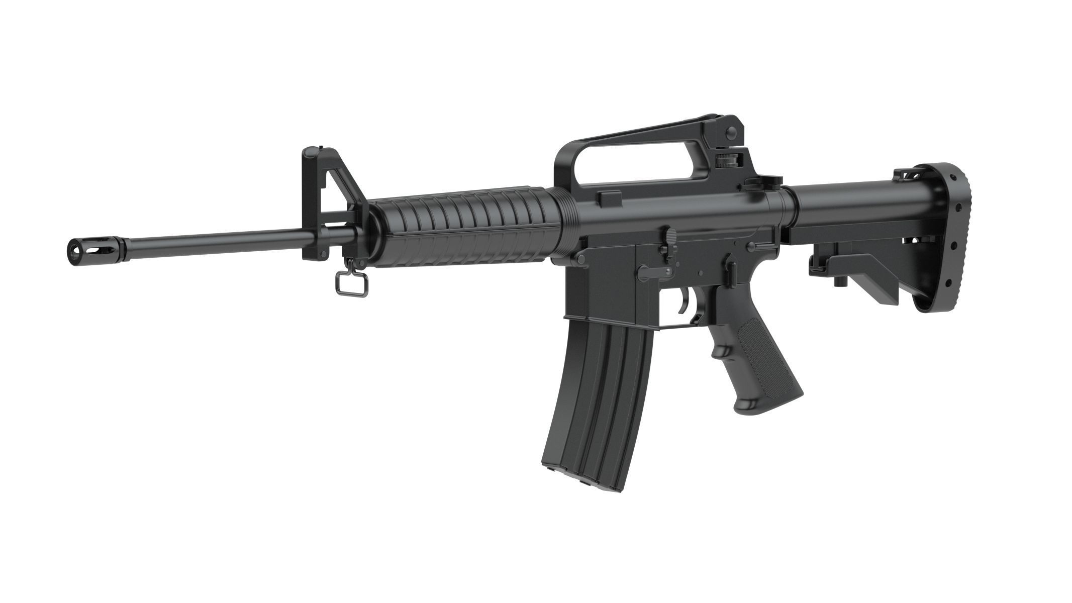 Colt AR-15 3D model_2