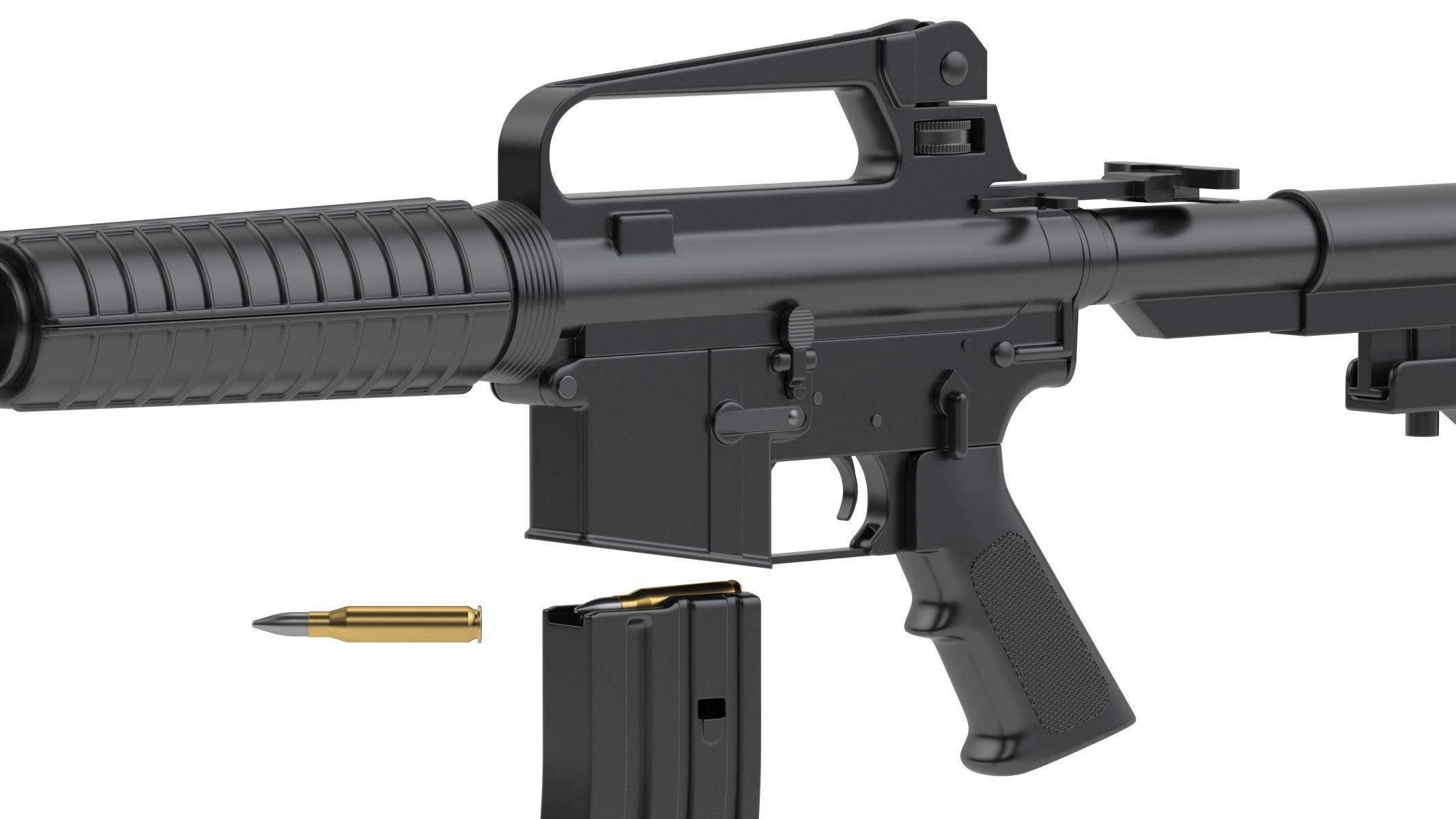 Colt AR-15 3D model_9