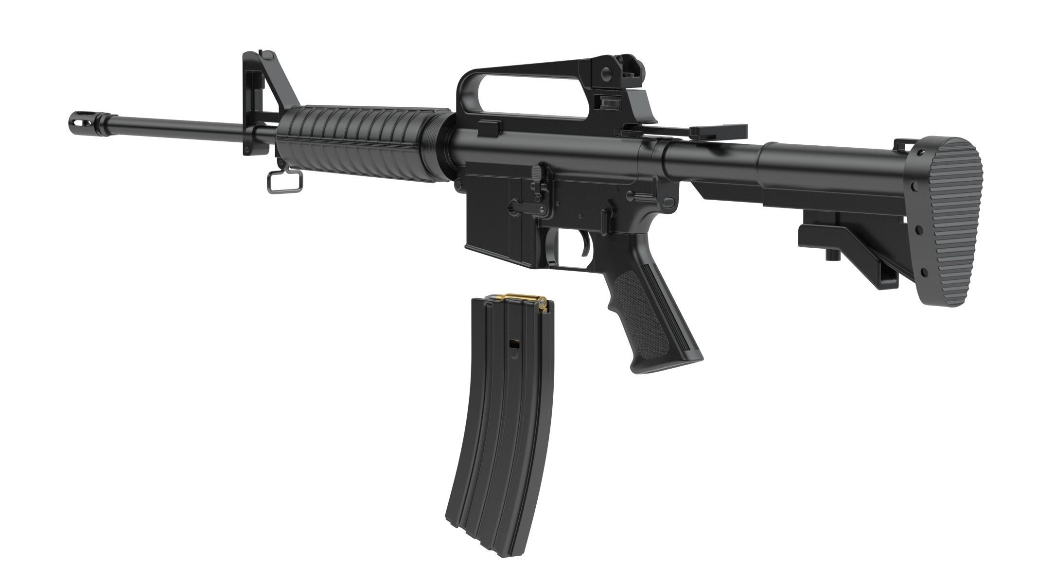 Colt AR-15 3D model_4
