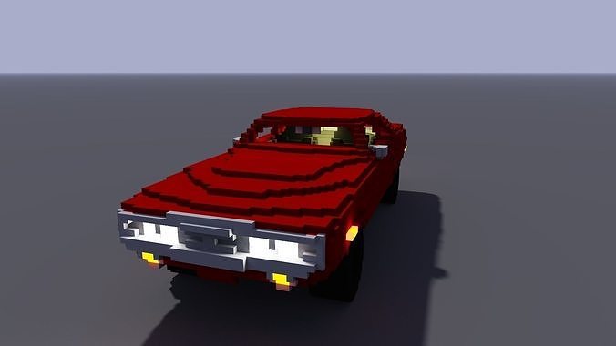 VOXEL DODGE Low-poly 3D model