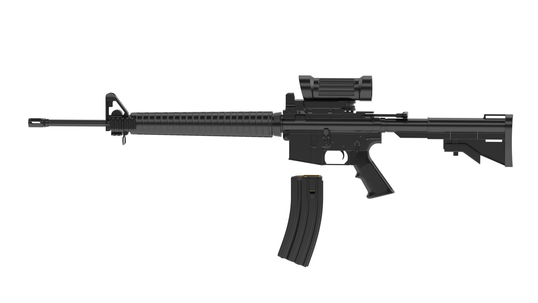 Colt Canada C7A2 3D model_4