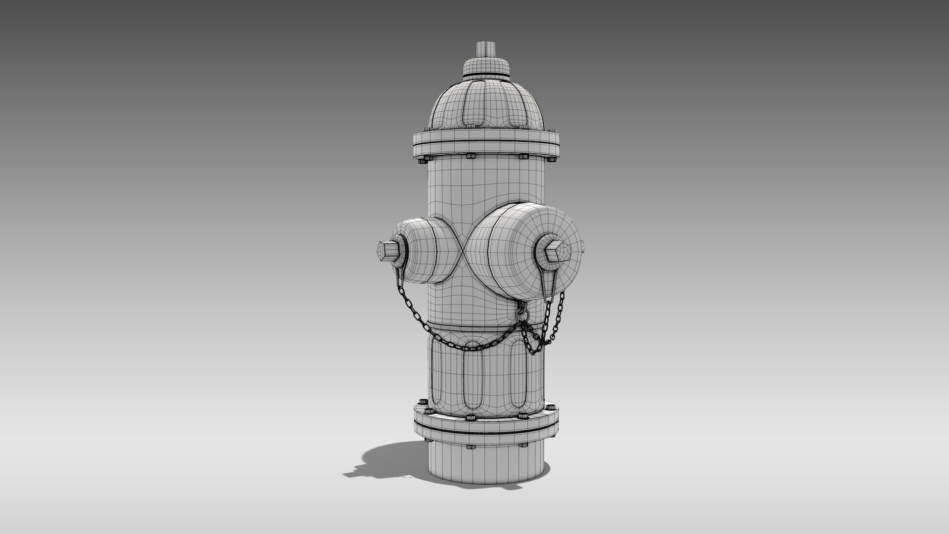 Fire Hydrant 3D model_13