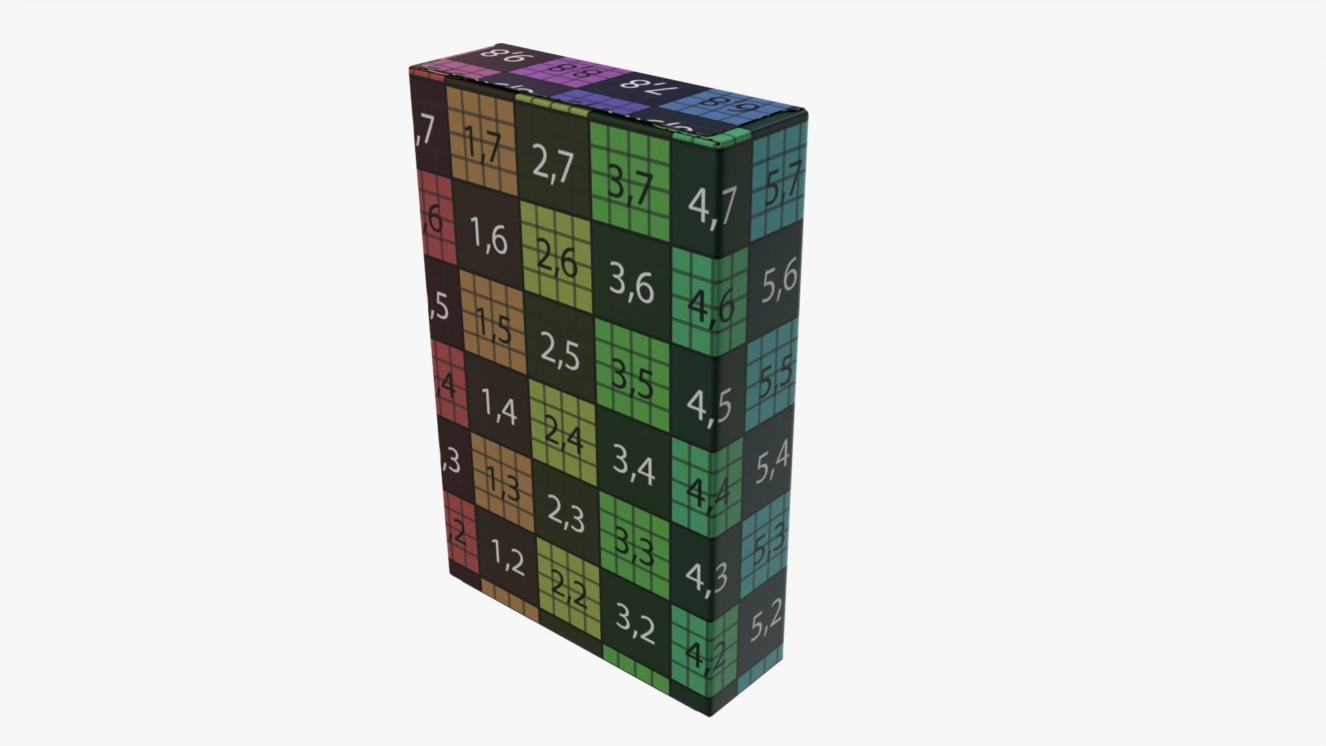 Breakfast cereal box 02 3D model_12