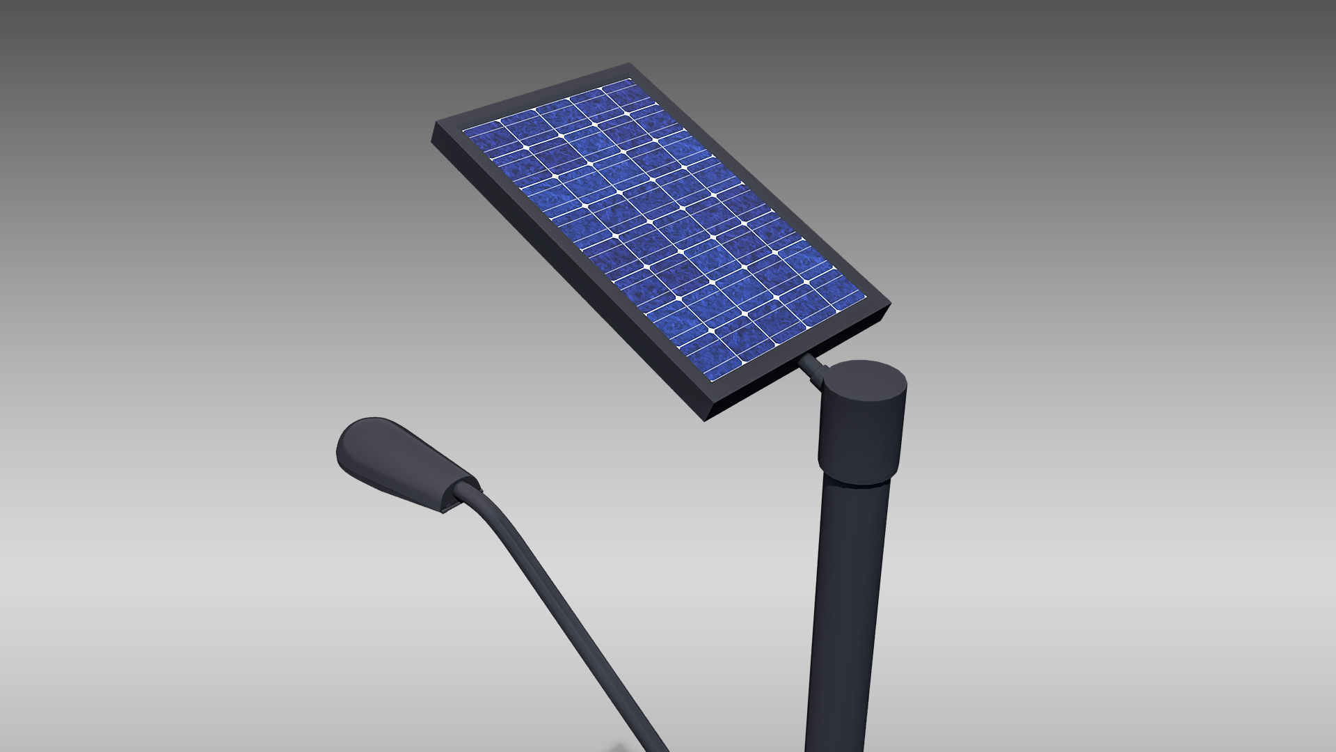 Intersection Traffic Light and Camera 3D model_8