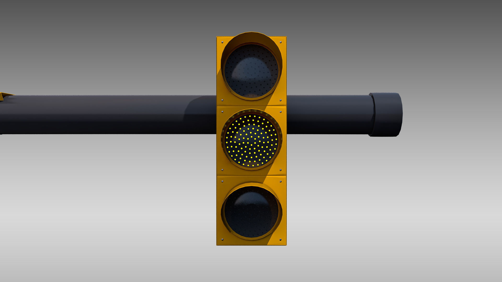 Intersection Traffic Light and Camera 3D model_3
